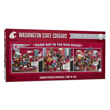 YouTheFan NCAA Washington State Cougars Purebred Fans Gameday in the Dog House 1000PC Puzzle