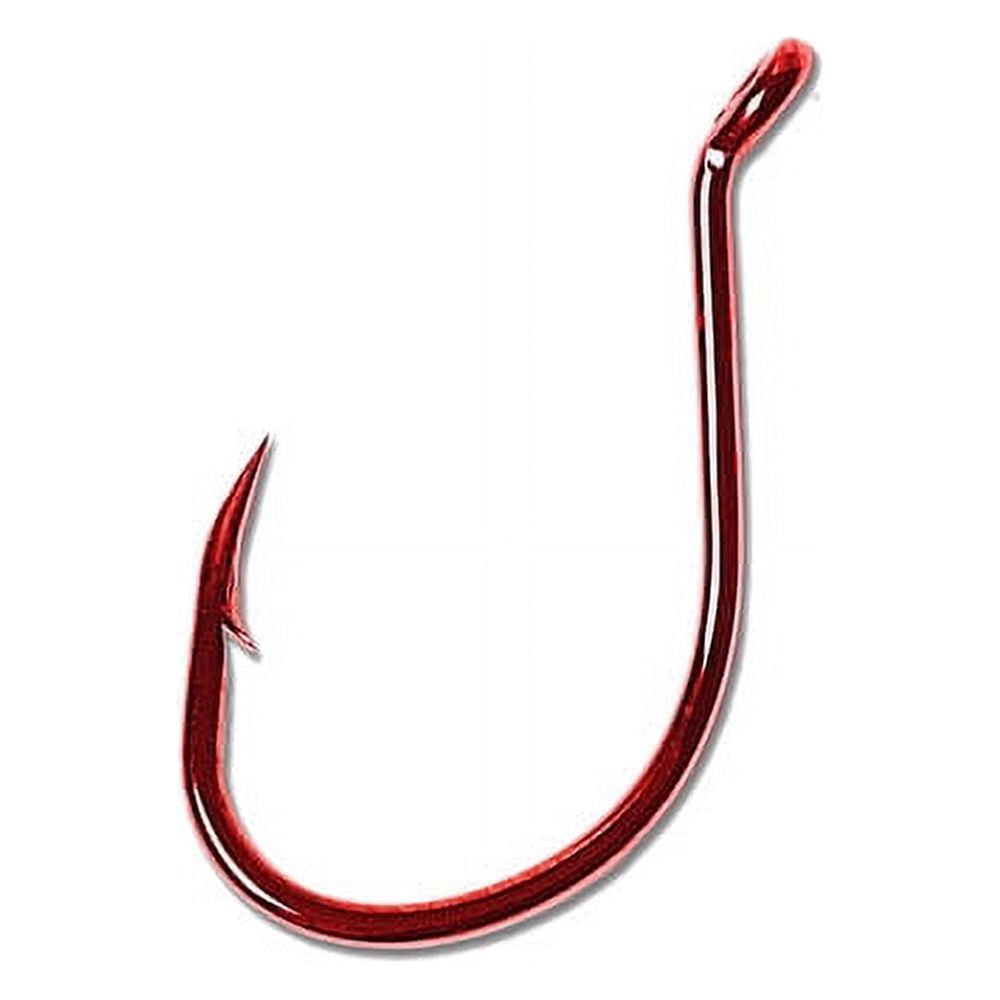 Lazer Sharp L1RGH-2/0 Octopus Short Shank Hook, Red, Size 2/0, 8 Pack
