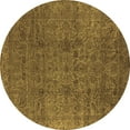 thumbnail image 1 of Ahgly Company Indoor Round Oriental Brown Industrial Area Rugs, 5' Round, 1 of 4
