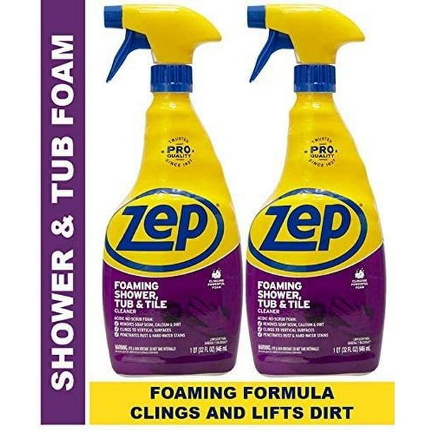 Zep Foaming Shower Tub and Tile Cleaner 32 ounce ZUPFTT32 (Pack of 2