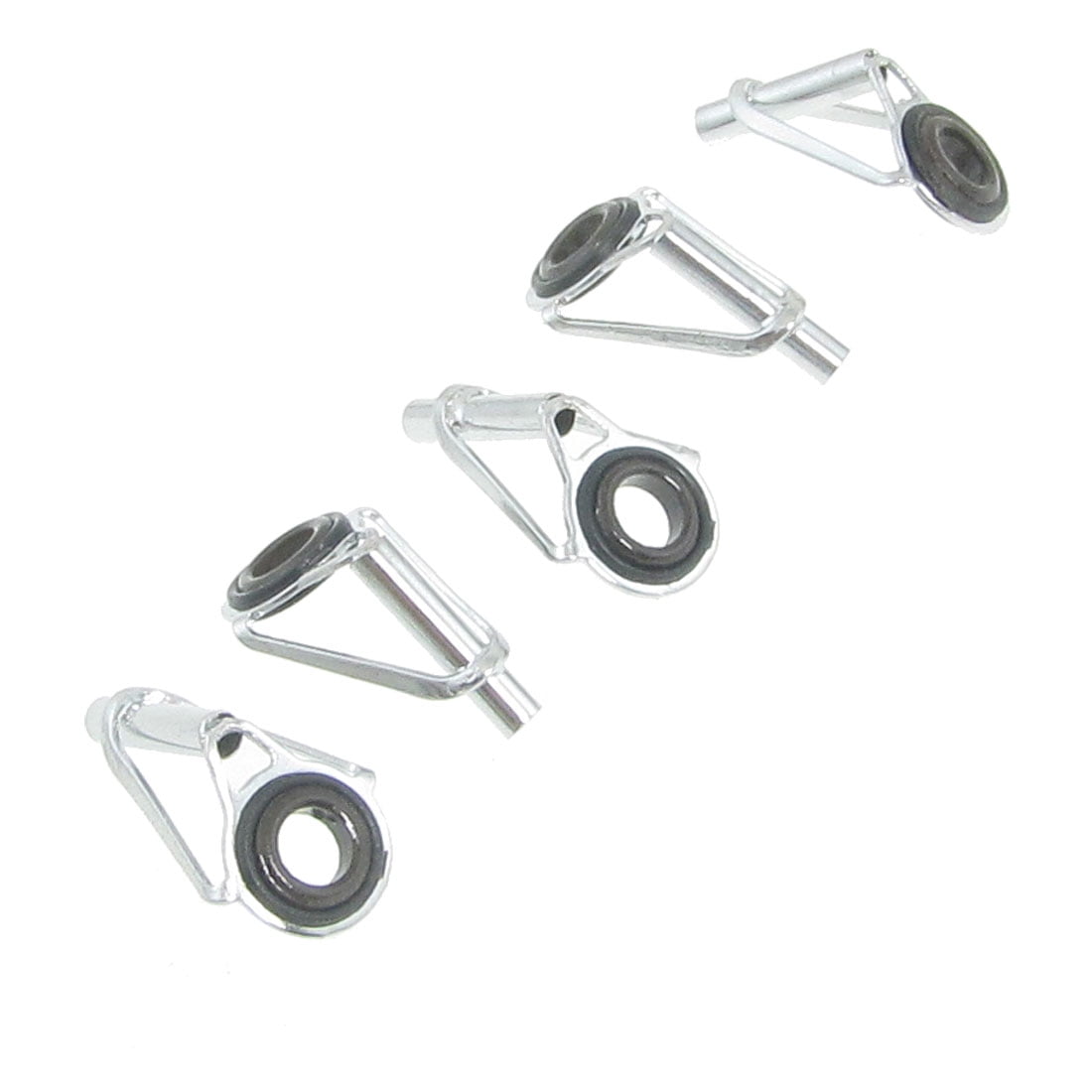 40 Packs Sturdy Stainless Steel Fishing Rod Guides Eye Ring Repair Kit 