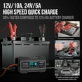 thumbnail image 2 of Cargador de batería NEXPEAK 10 amperios 12 V/24 V Smart para coche, 2 of 7