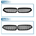 thumbnail image 6 of Unique Bargains No.51138091295 Front Upper Hood Bumper Grille Grill for BMW Z4 G29 18-24 Diamond Star Gloss Black 1pair, 6 of 7
