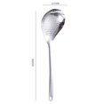 thumbnail image 2 of PENGXIANG 1 pc Filter Spoon Stainless Steel Colander Spoon Durable Frying Spoon (Silver), 2 of 10