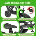 thumbnail image 5 of Korimefa 14 inch Kids Bike for Boys Ages 4-8 Years Children, Toddler Bike with Training Wheels, Dual Brakes, Easy Assembly, Training Bicycle,Blue Green, 5 of 8