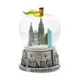 thumbnail image 2 of Silver NYC Apple Snow Globe Skyline [2.5 Inch] New York City Snow Globe Mini, 2 of 2