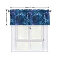 thumbnail image 2 of Drapery Wear Rod Short Curtain 54x18in Filter With Light Feature For Easy Installation Rod Free For Bedroom Kitchen Bathroom\r\n Blueviolet Marble_2, 2 of 7
