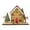 Red, variant on Ganz Gingerbread House (Led) - One Lit House 4.25 Inch, Wood - Peppermint Trees Mx188316 Blue