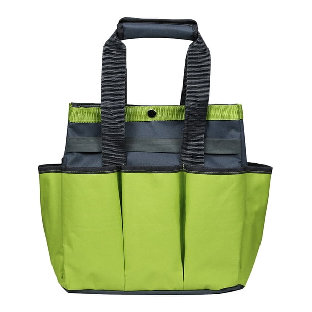 ColoMX Bolsa de herramientas de jardín, bolsa organizadora de herramientas con múltiples bolsillos, tela Oxford, resistente, para jardín