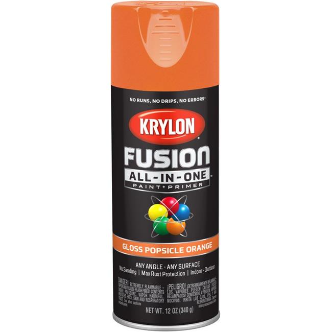 Krylon Diversified Brands 251095 12 oz Popsicle Orange Gloss Spray Paint Walmart Canada