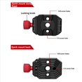 thumbnail image 4 of 2X Universal Quick Release Plate Clamp SLR Camera Stabilizer Tripod Base Gimbal Quick Release Base 38mm Arca Accessories, 4 of 7