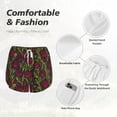 thumbnail image 6 of Lsque Burgundy Peony Flowers Printed Women's Running Shorts with Liner Pockets,Elastic Quick Dry Workout Athletic Gym Yoga Shorts,Womens High Waist Shorts-X-Large, 6 of 9