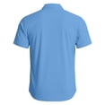 thumbnail image 4 of Nestiefly Mens Wrinkle Free Quick Dry Shirts 2026 Summer Button Short Sleeve Casual Button Down Work Hiking Dress Shirts Blue 3XL, 4 of 4
