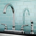 thumbnail image 2 of Kingston Brass FB7791NMLSP Robinet de Cuisine Central 8 Pouces, Chrome, 2 of 3