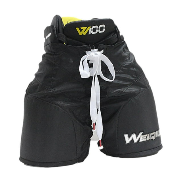 Pantalones de hockey sobre hielo para niños, pantalones de protección deportiva con cintura ajustable y anticaídas L
