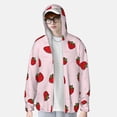 thumbnail image 4 of Fotbe Strawberry Men's Women's UPF 50+ Sun Protection Jacket Hooded Cooling Shirt with Pockets Hiking Outdoor Performance-, 4 of 9