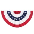 thumbnail image 2 of USA Pleated Fan Flag Polyester Half Fan Banner Decoration Independence Day Fourth July Outdoor Decor Memorial Day, 2 of 7