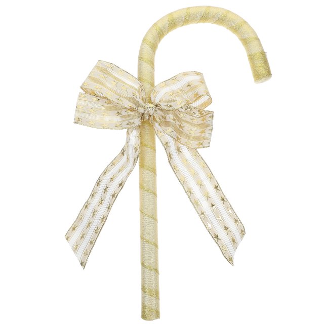 KAKOWELY Bastón decorativo con lazo para disfraz, accesorio para fiesta de disfraces, accesorio de bastón para cosplay, accesorio decorativo para disfraces, muleta con lazo
