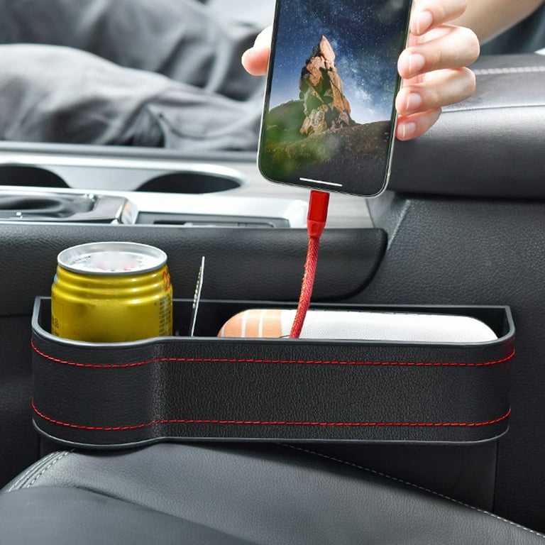Mairbeon Seat Gap Organizer Multi-function Charging Cord Hole Convenient Auto  Seat Gap Storage Box for Car 