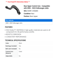 thumbnail image 2 of Rear Upper Control Arm - Compatible with 2005 - 2023 Volkswagen Jetta 2006 2007 2008 2009 2010 2011 2012 2013 2014 2015 2016 2017 2018 2019 2020 2021 2022, 2 of 2