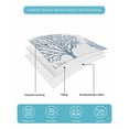 thumbnail image 5 of Quilts Twin Size, Light Blue Coral Coastal Soft Comforter Bedding Set for Bed, Summer Beach Starfish Shell Lightweight Quilted Bedspread with Pillow Cover(2 Pieces) for All Season, 68x86 Inch, 5 of 6