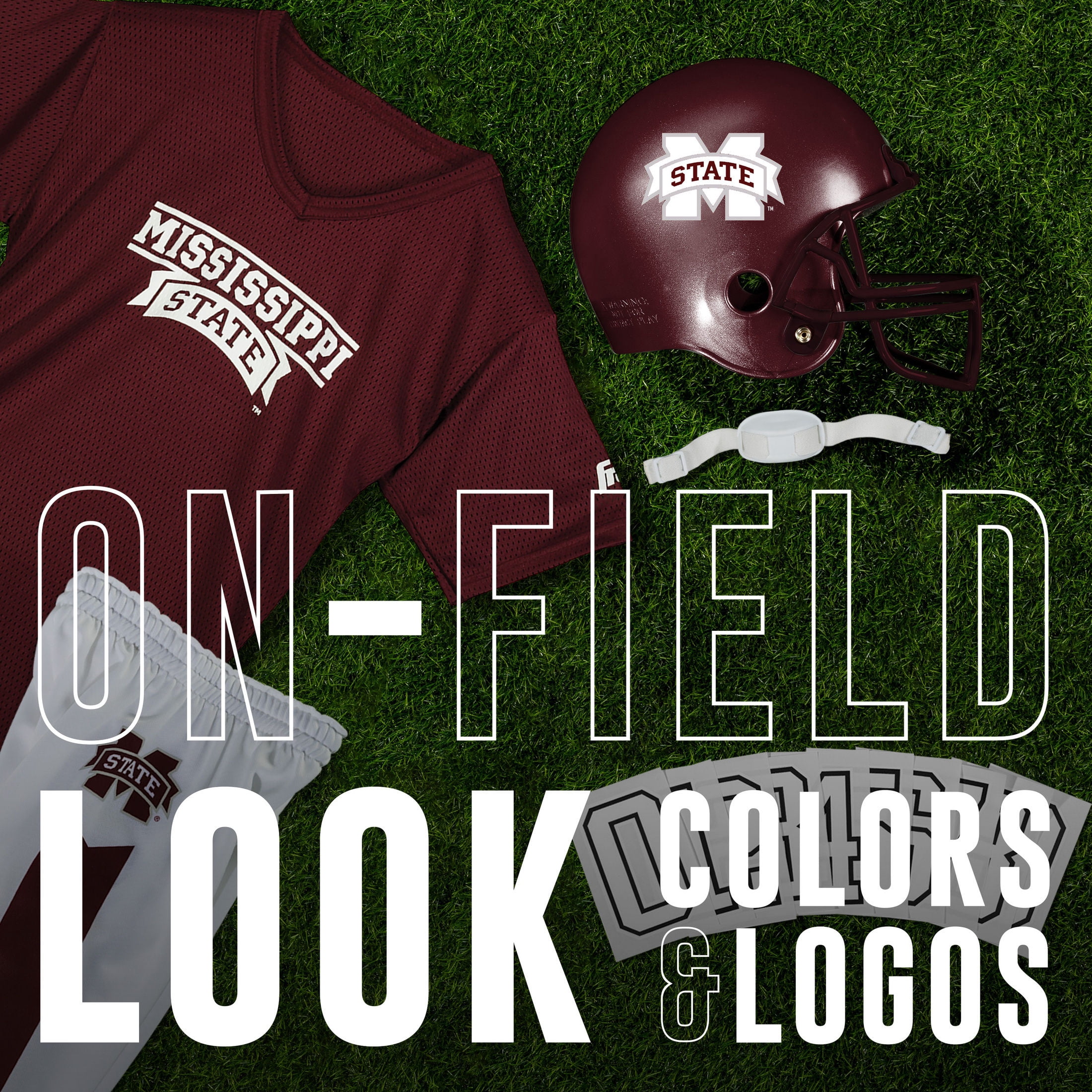 Franklin Sports NCAA Uniform Set - Youth Small - Mississippi State Bulldogs