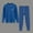 Navy, variant on SERTG Kids Round Neck Solid Color Thermal Base Layer Top and Bottoms Pants Set Fall Winter Cozy Warm Underwear Set for Children 2-16 Years(Blue,3 Years)