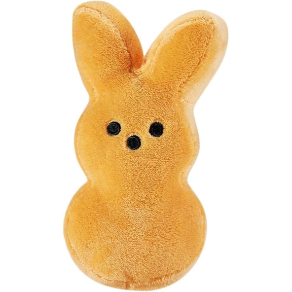Guvpev Easter Bunny Peep 10" Plush Collectible, Soft & Huggable Bunny Stuffed Animal Easter Decorations Doll, Easter Basket Stuffers Gifts for Boys & Girls