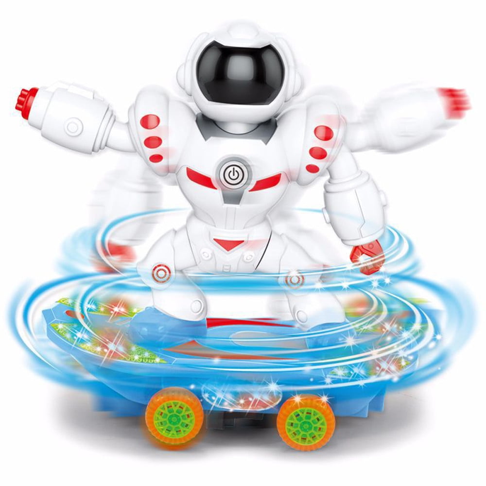 Fun Robot Scooter Children Electric Universal Light Music Model Toy