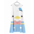 thumbnail image 1 of Vestido de verano para niña, vestido sin mangas de pato Donald de Disney, vestido corto de princesa para niña, ropa de casa informal a la moda, lindo Graffit110 Gao Jinjia LED, 1 of 2