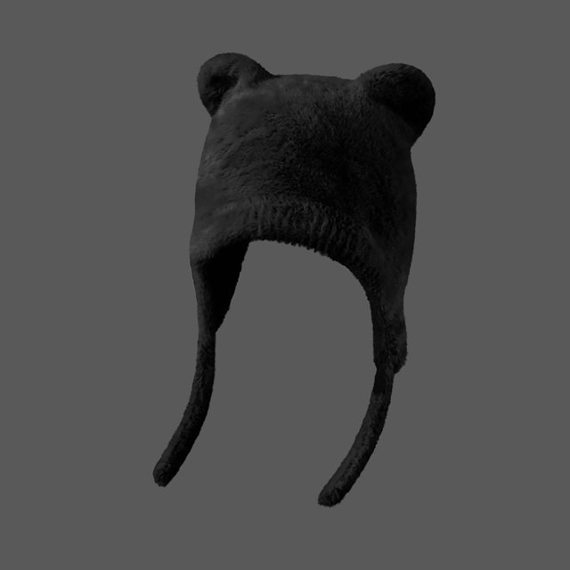 RXIRUCGD Women's Winter Solid Color With Warmth And Plush Protection Thick Hats( Black )