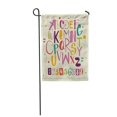 thumbnail image 1 of POGLIP Colorful Alphabet Funky ABC Kids Abstract Garden Flag Decorative Flag House Banner 12x18 inch, 1 of 1
