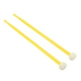 thumbnail image 3 of 2Pcs Tambour Feutre Tête en Nylon Poignée Double Tête Instrument Accessoire Kit pour Jouer Jaune, 3 of 14