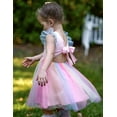 thumbnail image 6 of Oudiya Toddler Tutu Dress Little Girls Summer Tulle Backless Party Birthday Cotton Dresses 2-6Y, 6 of 6
