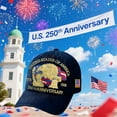 thumbnail image 4 of 250 Anniversary USA Hat, America 250 Merchandise, Patriots Hat, Bald Eagle Printed Cap For Men Women 2026 Patriotic Celebrations, 4 of 8