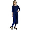 thumbnail image 2 of Bimba Women Casual Tunic Formal Kurta Kurti Every-Day Wear Blouse, 2 of 7