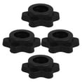 thumbnail image 3 of Raindrops 4Pcs Universal Dumbbell Locking Nut Black Plastic Barbell Accessory for Home, 3 of 8