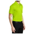 thumbnail image 4 of Yellow Rooster Mens Silk Touch Performance Polo Neon Yellow L, 4 of 6