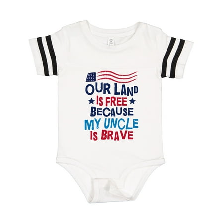 

Inktastic Military Uncle Proud Nephew Freedom Gift Baby Boy or Baby Girl Bodysuit