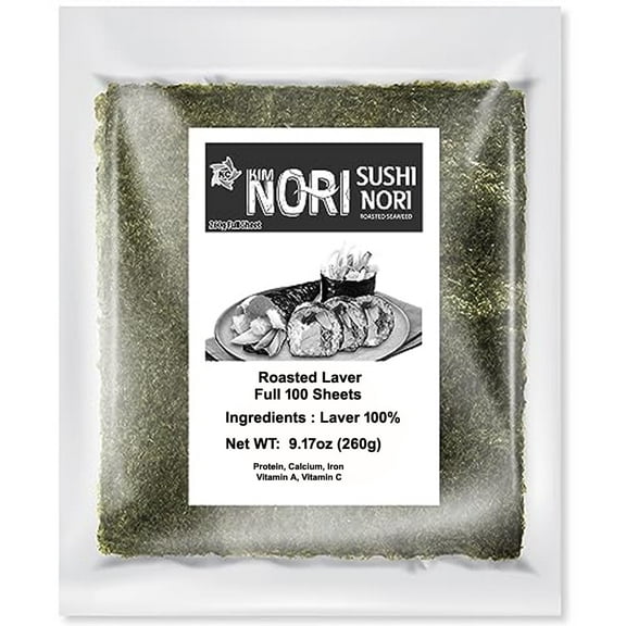 Sushi Nori Seaweed Sheets - 100sheets (Full Size, 260g)