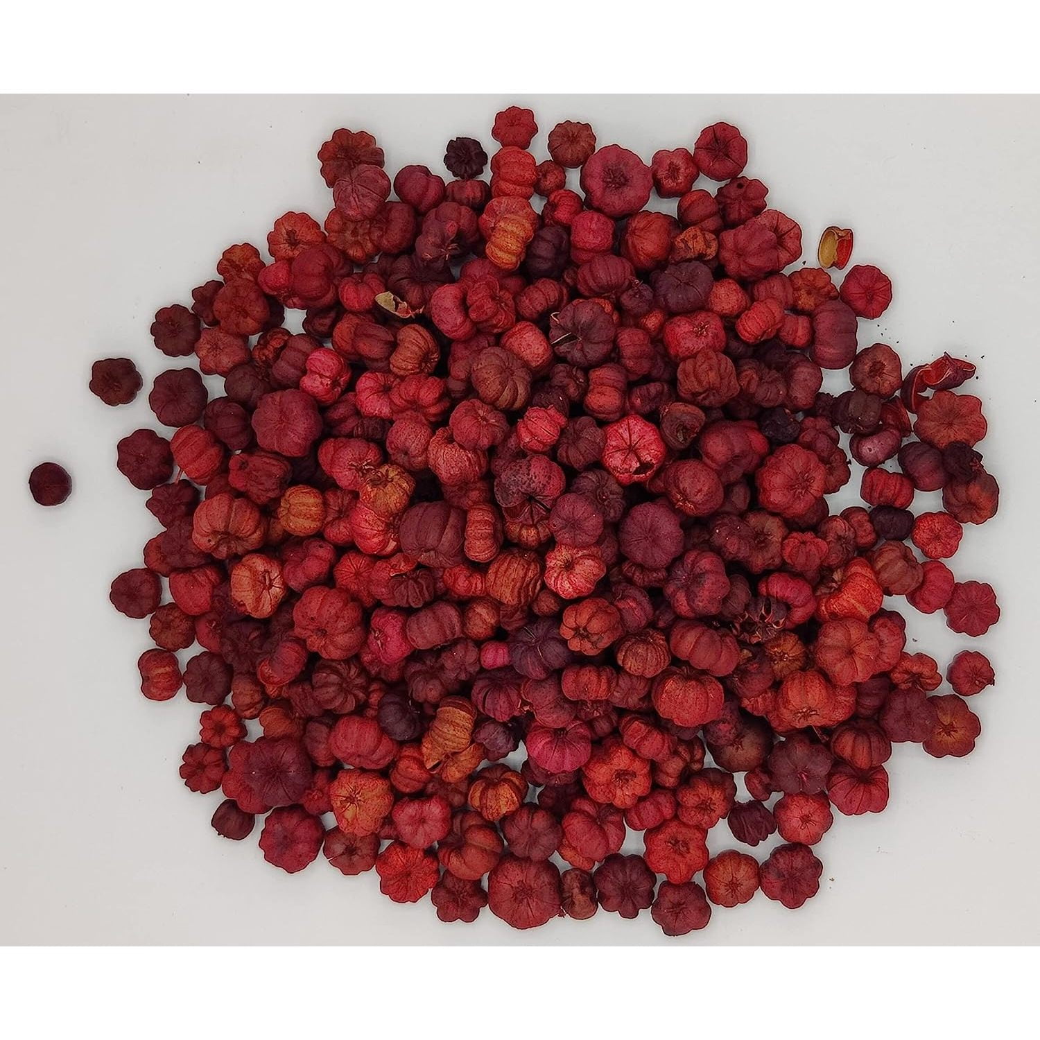 HElectQRIN Mini Red Putka Pods (Pumpkin Pods) Good for Christmas Potpourri and Bowl Fillers 4