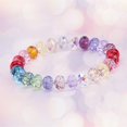 thumbnail image 4 of 10 Colors Jewelry Making DIY Glass Beads Kit Colour Faceted Shape Crystal Beads Seed Jewelry Finding Tube Telephone Handmade Hanging Ornament Bead (4mm), 4 of 7