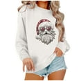 thumbnail image 2 of Wancir Merry Christmas Sweatshirt for Women Christmas Light Long Sleeve Shirt Xmas Holiday Crewneck Pullover Tops, 2 of 4