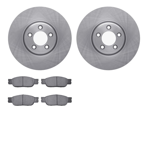 Dynamic Friction Company Front Brake Rotors with 5000 Advanced Brake Pads 6502-20163