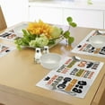 thumbnail image 4 of Ambesonne Fitness Place Mats Set of 4, Positive Words, Standard Size, Orange Yellow Black, 4 of 6