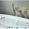 thumbnail image 3 of Tub Shower Faucets Sets Complete Brushed Gold Bathtub Shower System with Tub Spout, Bathtub Faucet Set Tub and Shower Faucet Combo Trim Kit with Rough-in Valve, 3 of 9