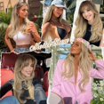 thumbnail image 5 of Blonde Wig with Bangs, Long Ombre Blonde Layered Wigs for Women, 4x4 Realistic Scalp with Free Parting, Realistic Heat Resistant Synthetic Wigs for Daily Party  Use 26Inch, 5 of 6
