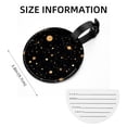 thumbnail image 5 of Constellation Set of 2pcs PU Leather Round Suitcase Tags with Privacy Cover and Name ID Tag - Ideal for Travel Luggage, Handbags, Backpacks, School Bags, 5 of 6