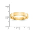 thumbnail image 2 of Mens 14K Yellow Gold 4mm Flat Comfort Fit Wedding Band Ring, 2 of 4