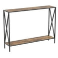 thumbnail image 3 of Safdie & Co. Table Console 39.5L Bois Brun Récupéré 1 Étagère Métal Noir, 3 of 4